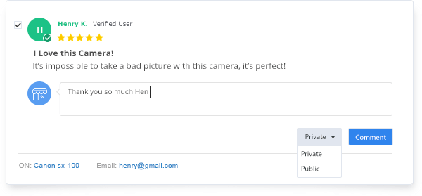 review commenting slide
