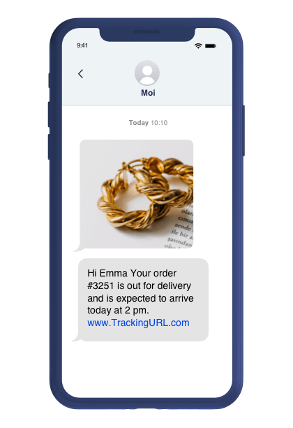 Trigger order updates for SMS communications